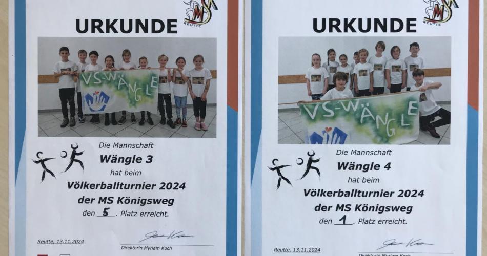 Urkunden der Kinder 