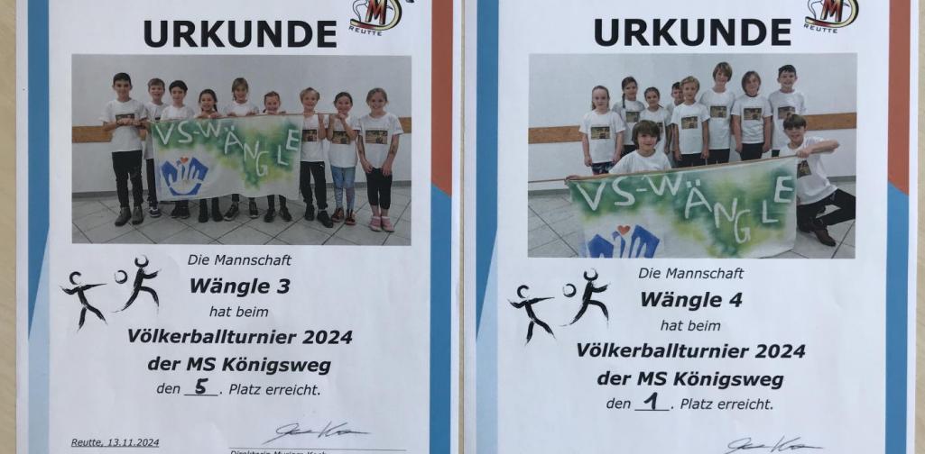 Urkunden der Kinder